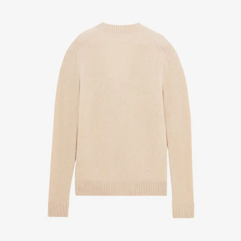 NWT - Maison Kitsune Baby Fox Men's Cardigan - Beige🦊 - Picture 3 of 6